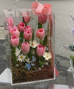 Hộp Hoa Mica Mãi Yêu Người