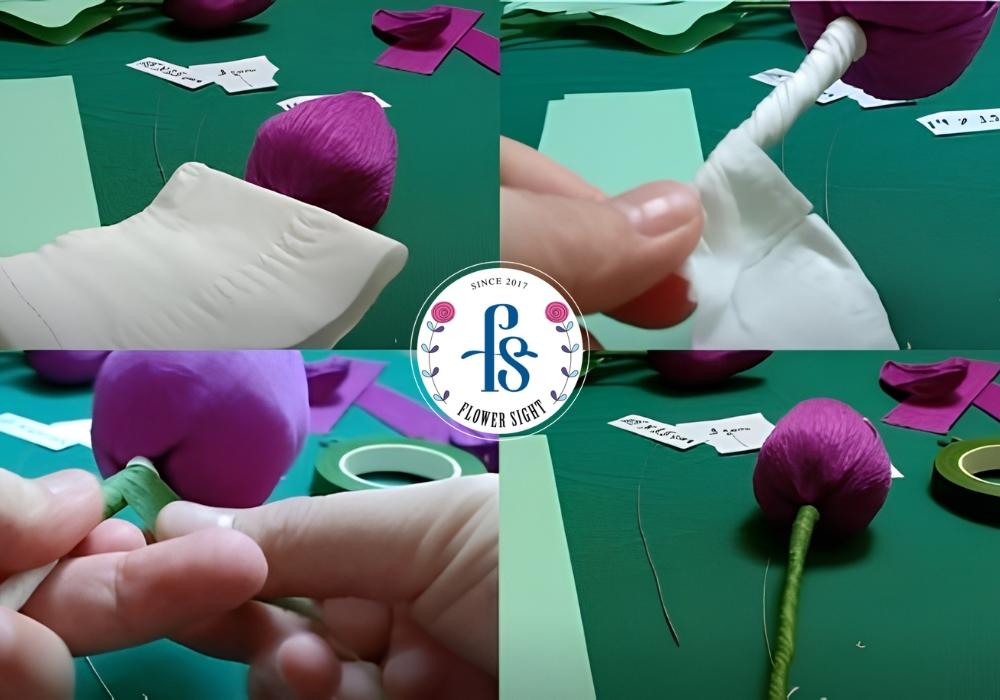 Hướng Dẫn Cách Làm Hoa 20 Tháng 10 Đẹp Tặng Người Phụ Nữ Bạn Yêu Thương thiết kế thân hoa tulip đơn giản